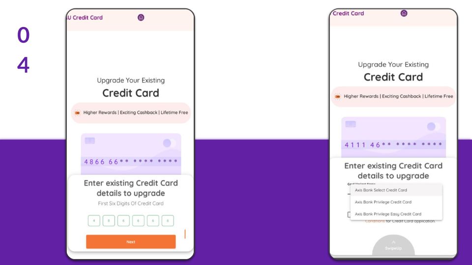 au small finance bank credit card apply online 2024